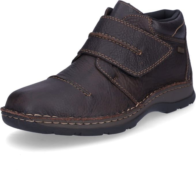 Rieker heren leren klittenbandschoen bruin