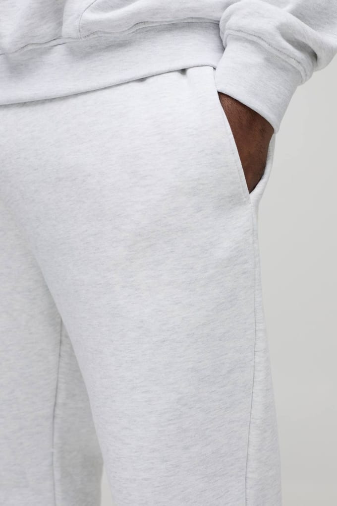 Plus Regular Fit Joggers In Grey Marl | Size 2XL