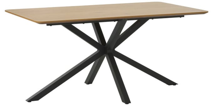 Giga Living Eettafel Cesura - Naturel Eiken 160x90x75cm - Spinpoot