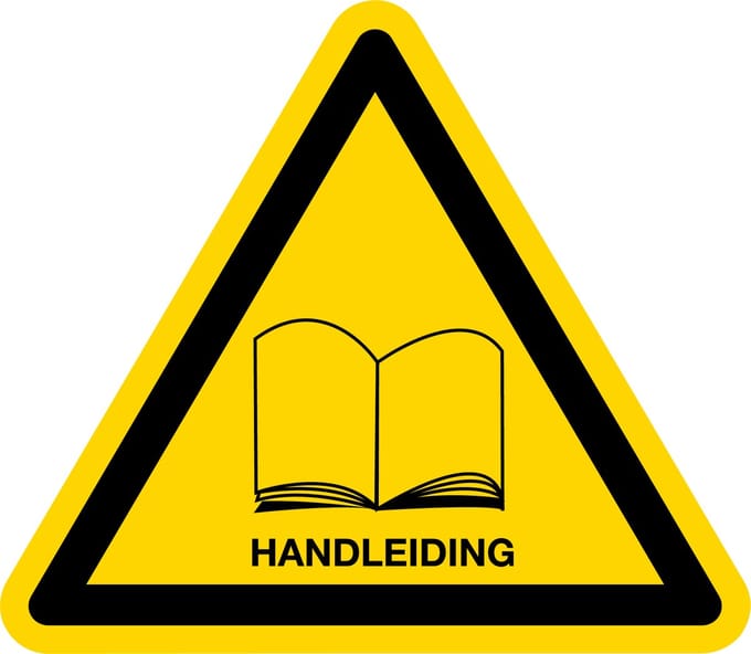 Simbol® - Stickers Handleiding - Formaat ▲ 5 x 5 x 5 cm.