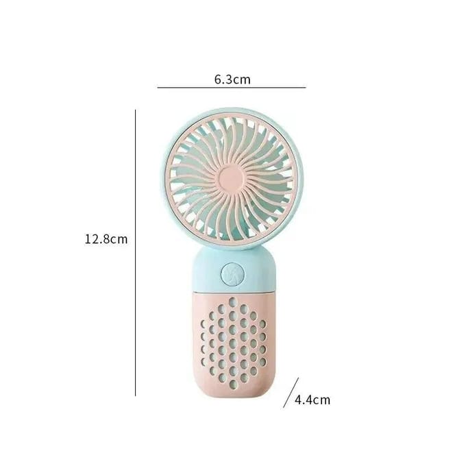 Ventilateur de charge portatif dessin animé mignon petit étudiant chargeant petit ventilateur Portable Mini ventilateur de poche USB rose