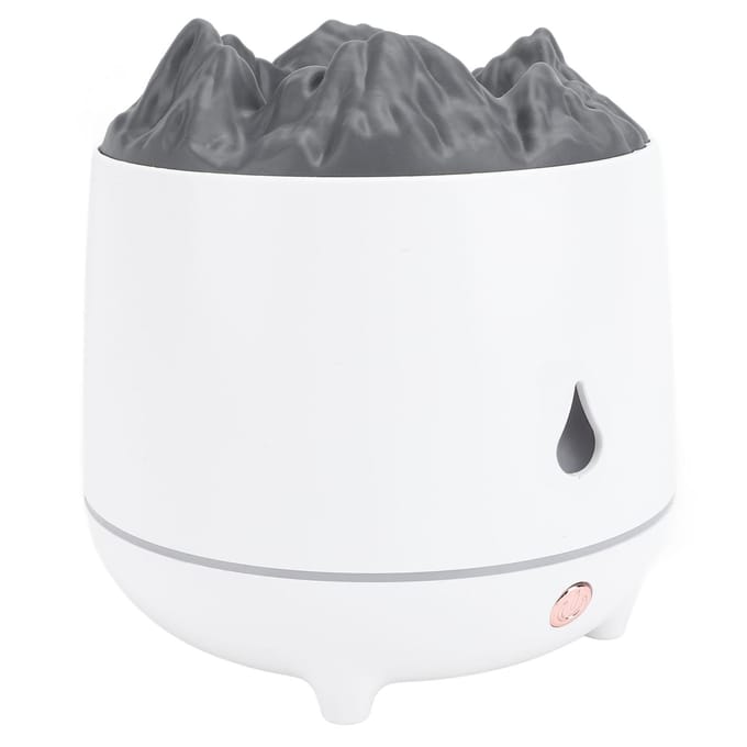 Vulkaan Luchtbevochtiger Diffuser Timer Stil Anti-Droog Verwarming 2 Modi USB Vulkaan Essentiële Olie Diffuser gray