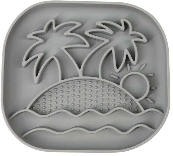 Bloom - Slowfeeder - Palm - Grijs - Hond - Anti Schrokbak