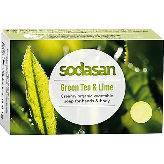 Sodasan Zeep Bar Groene thee & Limoen 100g