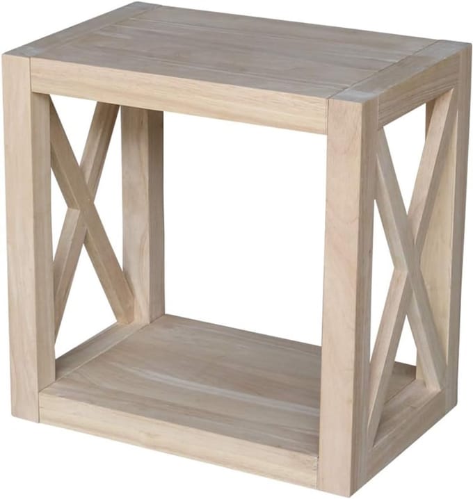 Smalle Eindtafel in Bruin van Massief Hout