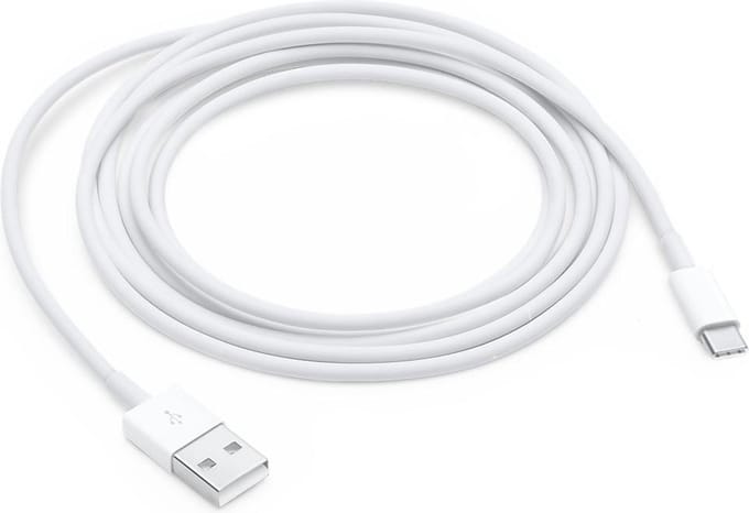 USB-C kabel 3 meter data- en oplaadkabel type C naar USB-A - wit