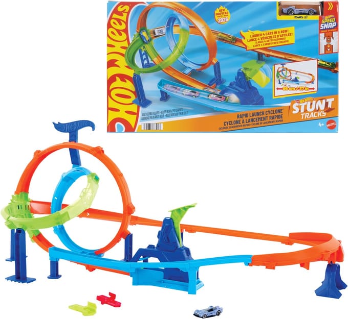 Hot Wheels Stuntset Looping Cyclone Voertuigen Speelgoed voertuigen Diverse speelgoedvoertuigen