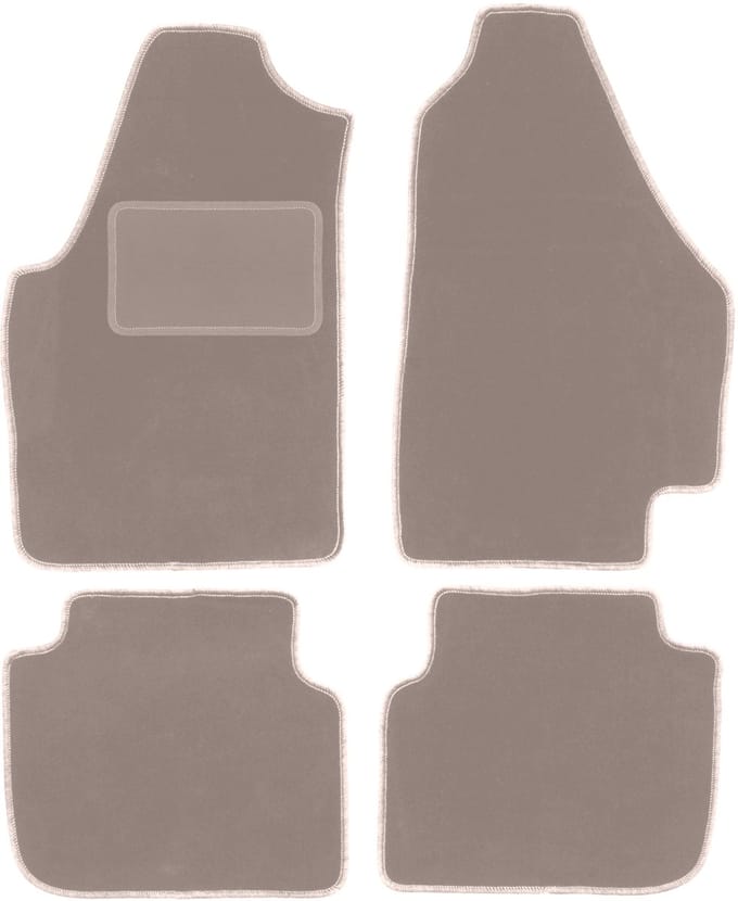 Beige veloursmatten voor: Fiat Idea minivan (2003-2010)
