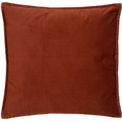 Atmosphera Bank/sierkussens huiskamer Sophia - 45 x 45 cm - Terracotta - polyester - met rits