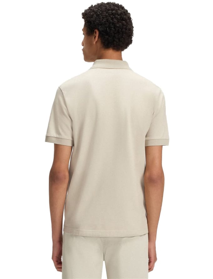 Heren Boss Hbo Passenger Premium Design Poloshirt in Licht Beige