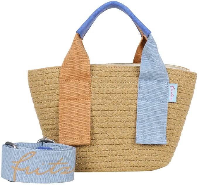 Fritzi aus Preußen handtas schoudertas Happy Summer Cross Blue Wood beige