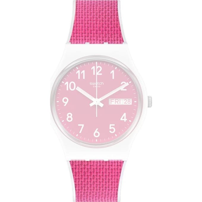 Swatch Plastic - Originals Medium (34mm) /Access/Solar/Musicall/Stop - G/SK/SL/SR/SS/SO28 AGW713 GW713 Berry Light Horlogeband