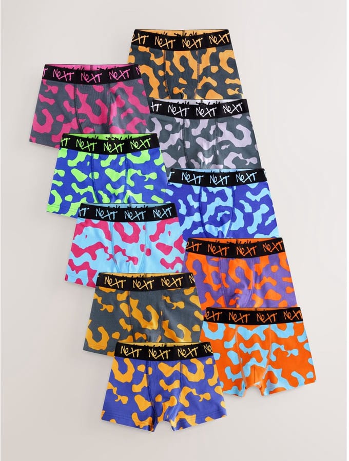 Next - Jongens - Set van 10 boxershorts - Oranje