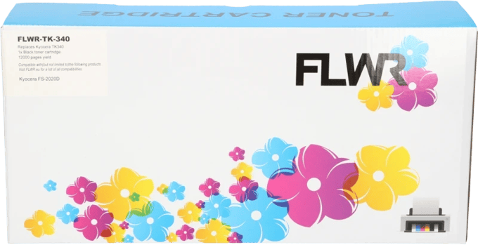 FLWR - Toner / TK-340 / Zwart - Geschikt voor Kyocera Mita