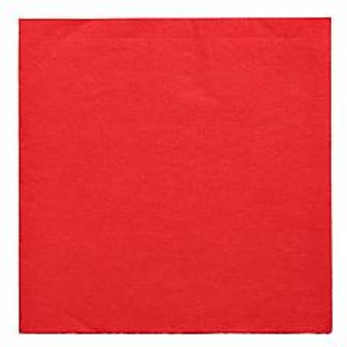 Papstar "Daily Collection" servetten, met ¼ vouw, 320 x 320 mm, 20 stuks, rood