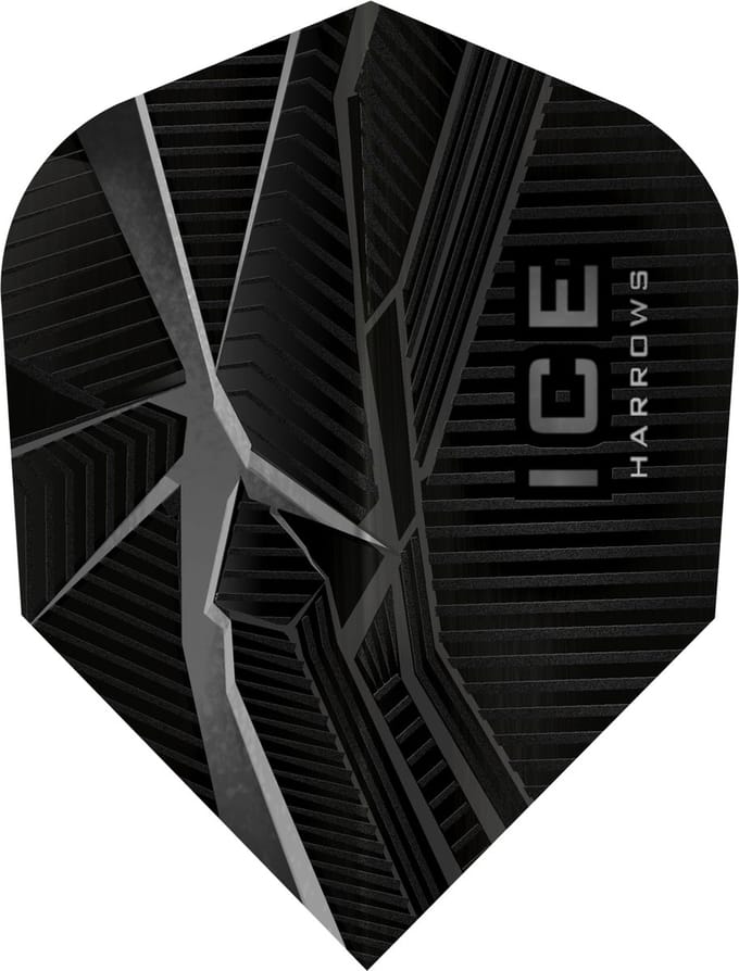 Harrows ICE Recut Black - Dart Flights