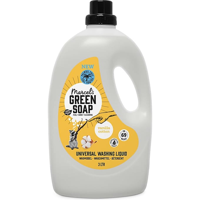 Marcel's Green Soap Universeel Wasmiddel - Grootverpakking - Vanille & Katoen - 3L - 69 wasbeurten