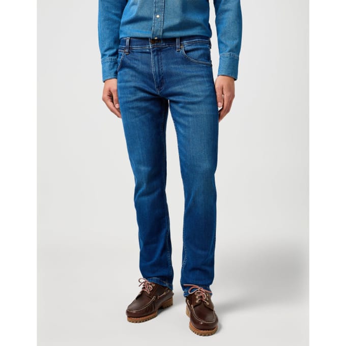 Wrangler Greensboro heren regular straight-fit jeans dandelon summer