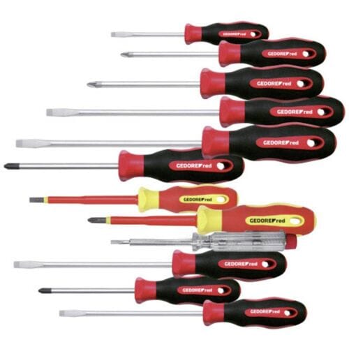 Gedore RED R38002012 Schroevendraaierset 12-delig Kruiskop Phillips