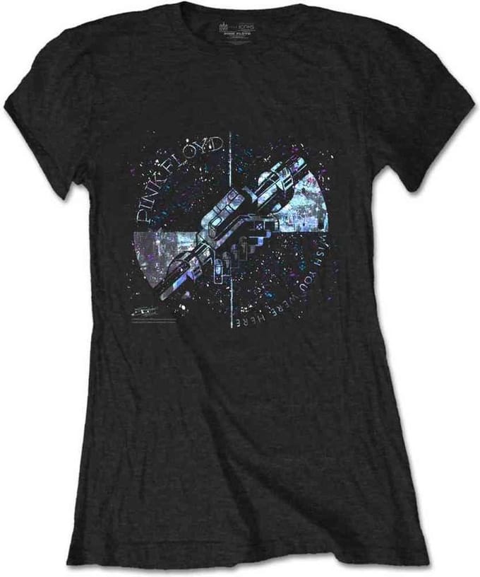 Pink Floyd - Machine Greeting Blue Dames T-shirt - M - Zwart