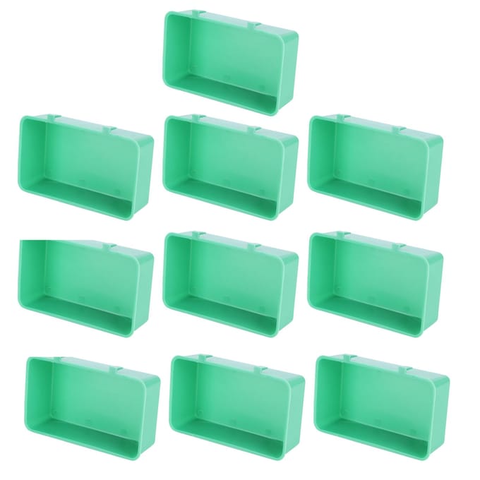 10 stuks vogelvoer, waterbak, plastic voerbak, vogelbadaccessoires blue