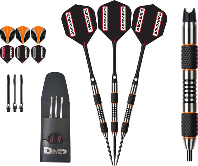 ABC Darts - Professionele Dartpijlen 90% - Ambers 204 - 24 gram