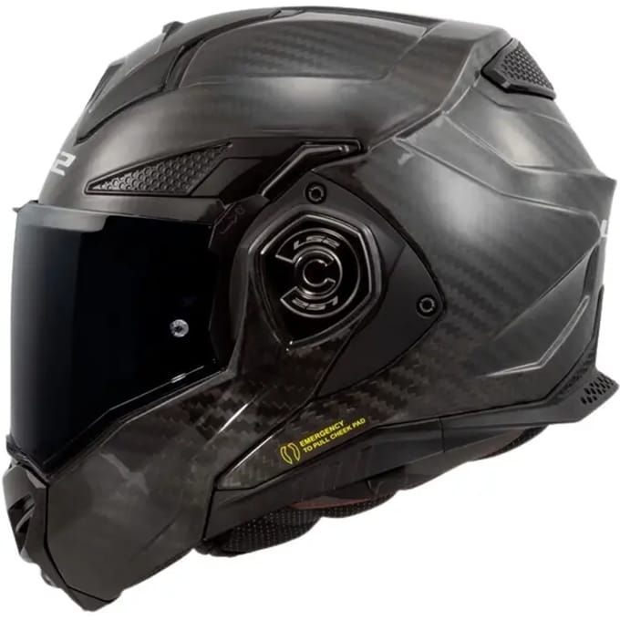 LS2 FF901 Advant X Carbon Solid Systeemhelm - Helm
