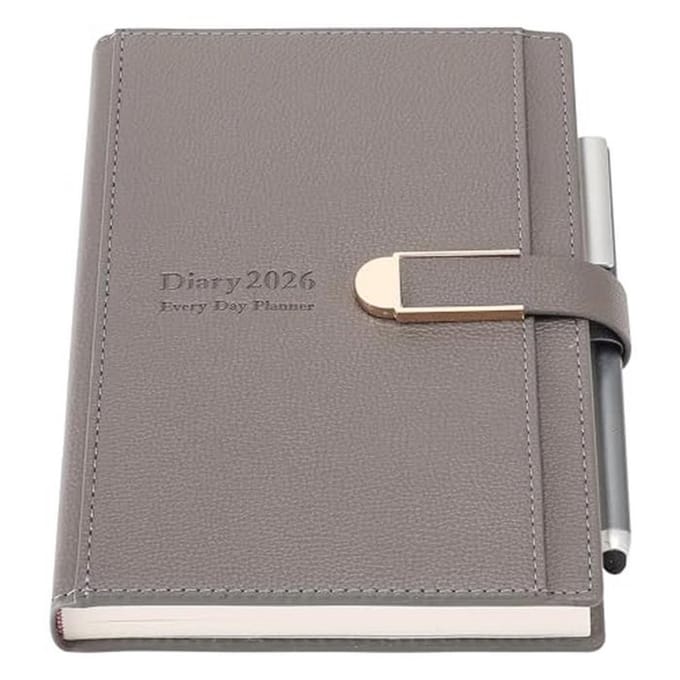 A5 Academisch Dagboek 2026 - Dagelijkse Planner met Pen, Harde Kaft, Stickers en Dikker Papier