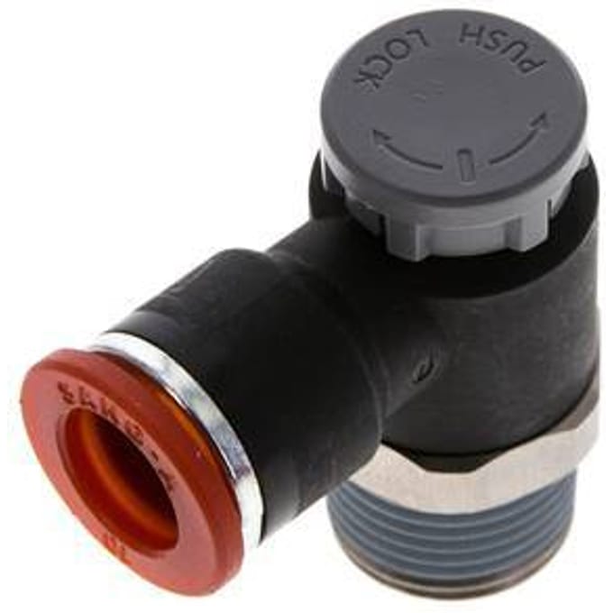 L-stuk Regelventiel 10 mm - R3/8'' Regeling-in Messing/Nylon Borgmoer