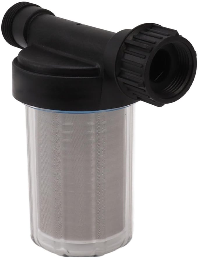 Dailygoods- Tuinslangfilter - Waterfilter - Irrigatie - Schermbevestiging - Draad - Plastic - Transparant