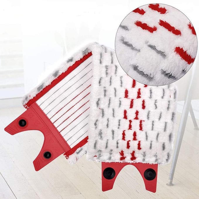 Nieuwe Microvezel Vloermop Pads Vervanging Voor Vileda UltraMax Dweil Navulling Vervangingsset Vloer Wasbaar Vervang Spray Platte Dweil Doek 2PC white