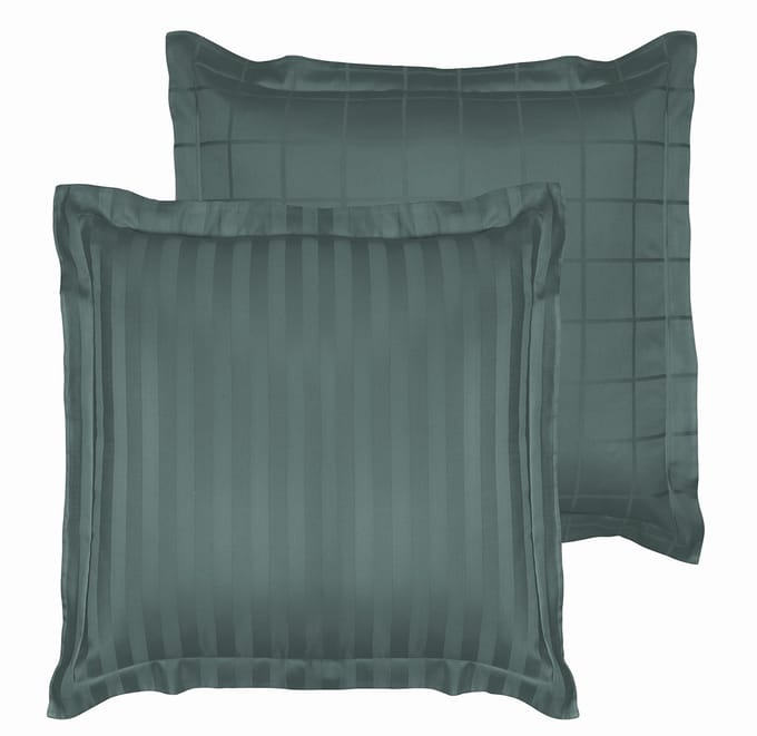 De Witte Lietaer Kussensloop Zygo Atlantic - 63 x 63 cm - Groen - Katoen Satijn