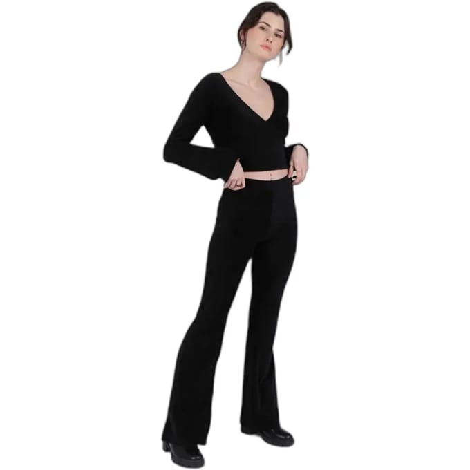 Fluwelen flared broek voor dames 24 Colours