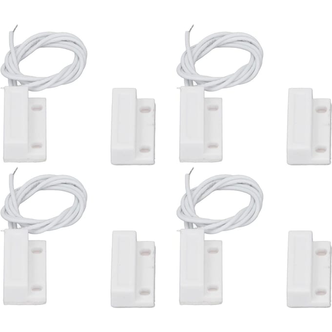 10 Sets Magnetische Deurschakelaar Bedrading Verzonken Deursensor DC100V Raamriet Schakelaar voor Alarmsysteem Wit white