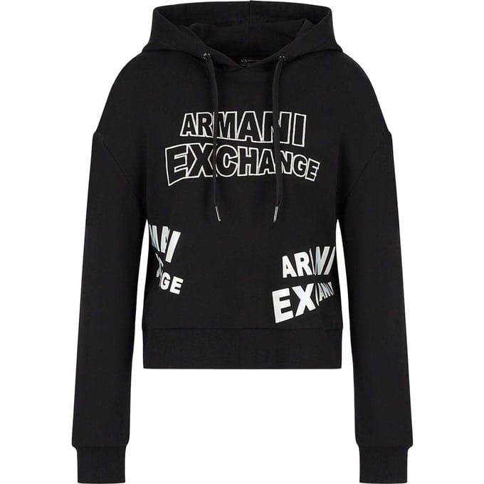 Armani Exchange Dames/Dames Pull Over Hoodie (Zwart)