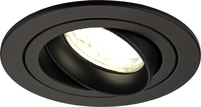 Ledvion - LED Inbouwspot Tokyo - Zwart - Dimbaar - 3W - 4000K - Ø92 mm