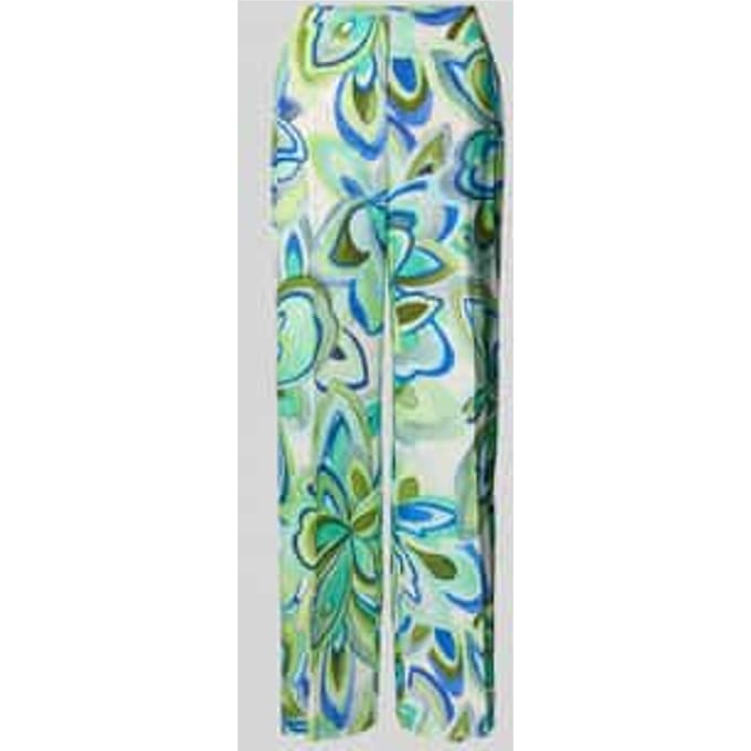 Straight fit stoffen broek met steekzakken, model 'AGATHA'