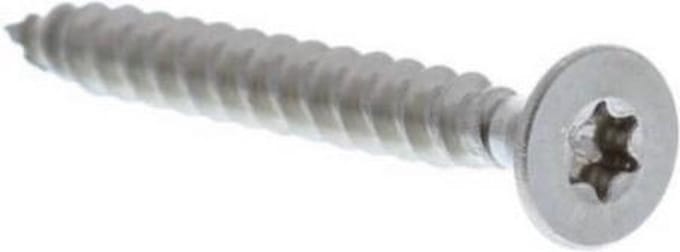 Hout schroef 6.0mm. Dik x 80mm. Lang. platkop-torx-3. 60 stuks universele spaanplaat schroeven. Ifix.