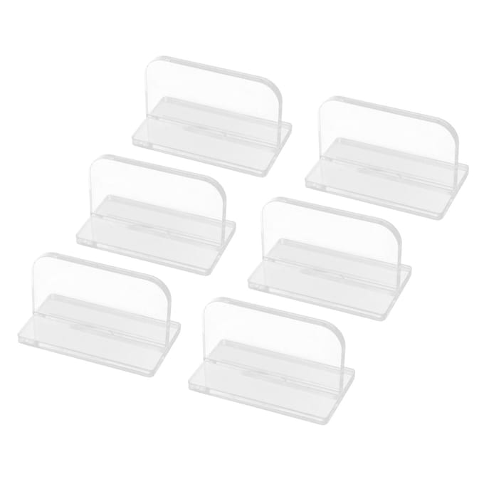 6 stuks Aquarium Deksel Handvat Veilige Grip Duurzaam Acryl Aquarium Deksel Trekhandvat voor Thuis white