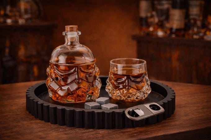 Storm Trooper Decanter - Decanter + 2 glazen - Glas