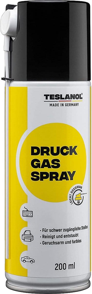 Teslanol Persluchtspray - Airduster - Spuitbus 200ml