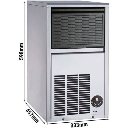 GGM Gastro Eiswürfelbereiter - Zylinder - 20 kg/24 h Zilver