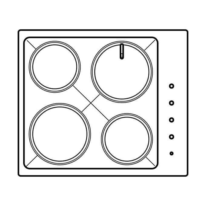 AEG werktafel, zwart, Faure, 580x501.5mm 3532510652