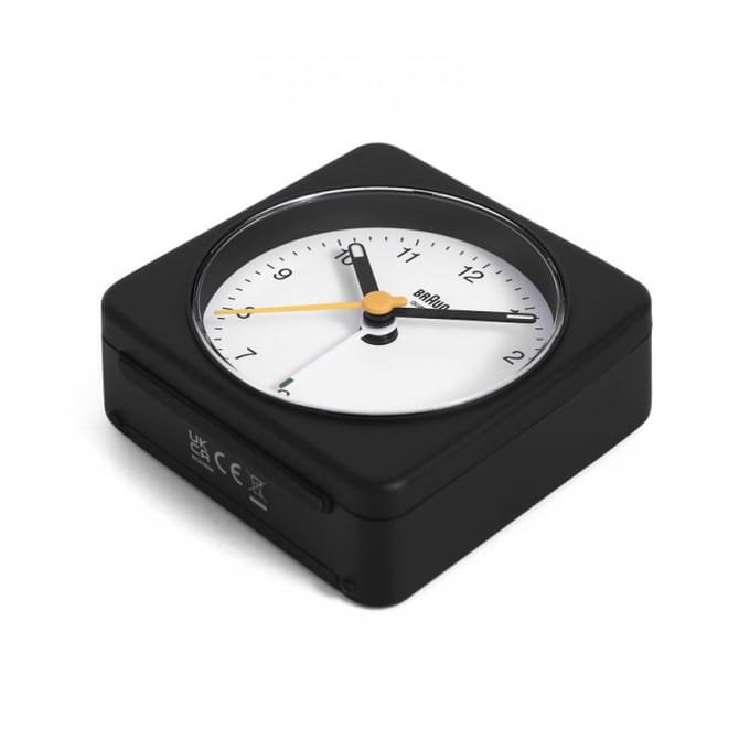 Braun BC03BW - Wekker - Analoog - Zwart - Wit