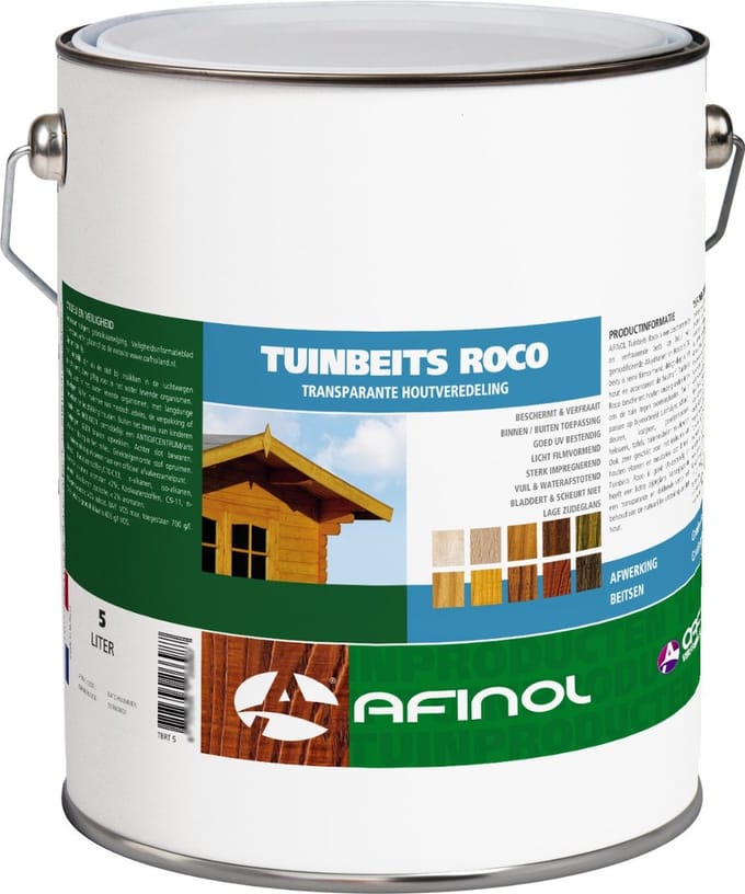 Tuinbeits Roco - houtbeits voor buiten - Afinol - 5 liter