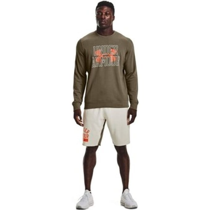 Under Armour Rival Terry Logo Crew-Tent / / Team Orange
