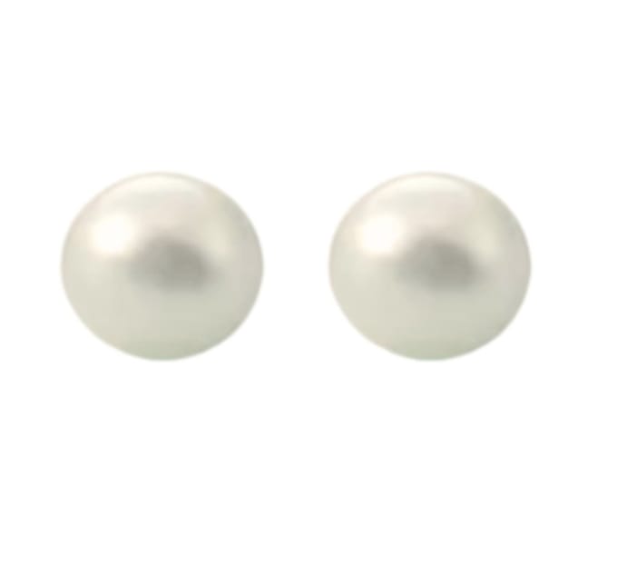 Magneet oorbellen parel 8 mm ivoor