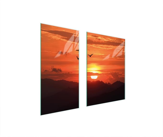 TMK ArtDeko - Snijplank van Gehard Glas - 75x52 cm - Zonontwerp