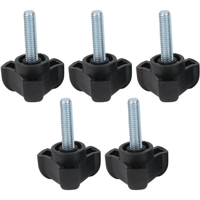 5 stuks verstelbare knopbout plastic driehoekige boog handgreep schroef handgedraaide vergrendelingshandgreep M6 25 mm
