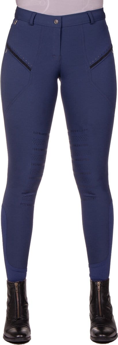 Qhp Rijbroek Jace Knie Grip Navy - 38
